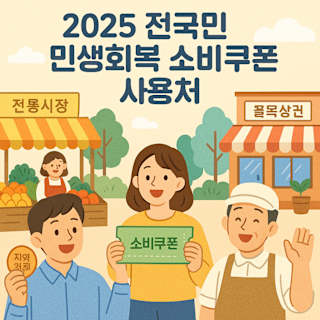 2025 전국민 민생회복 소비쿠폰 사용처 썸네일 이미지