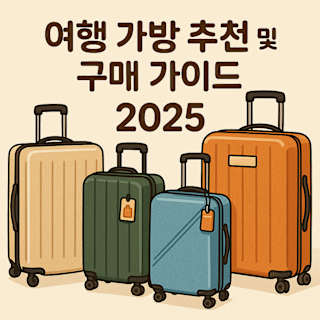 2025년 최신 인기 여행 가방 추천 및 구매 가이드 썸네일 이미지