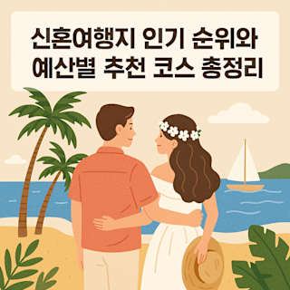 신혼여행지 인기 순위 및 예산별 추천 코스 썸네일