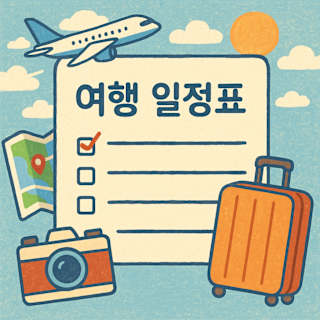 여행 일정표 썸네일 이미지