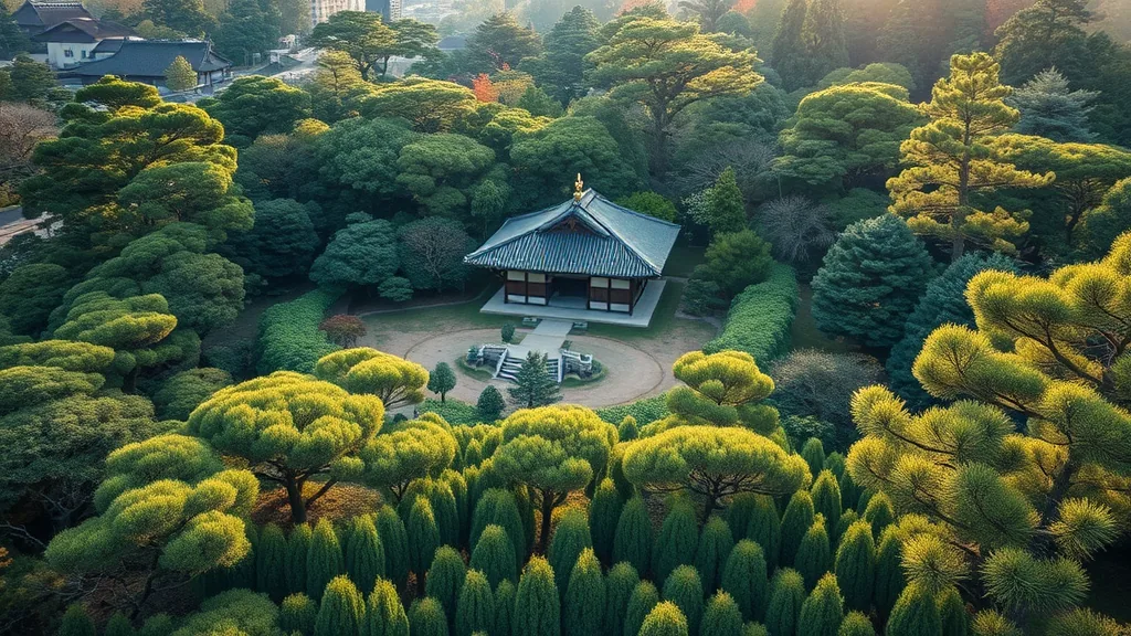겐로쿠엔 정원 전경