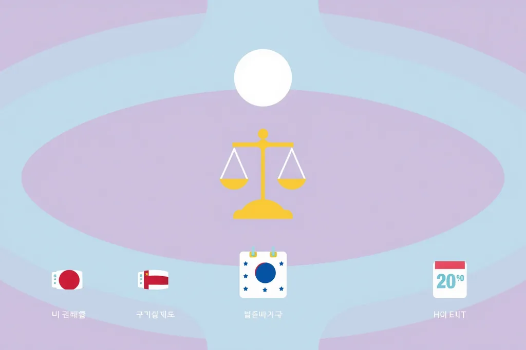 4개국 비용과 체류기간 비교 인포그래픽 이미지