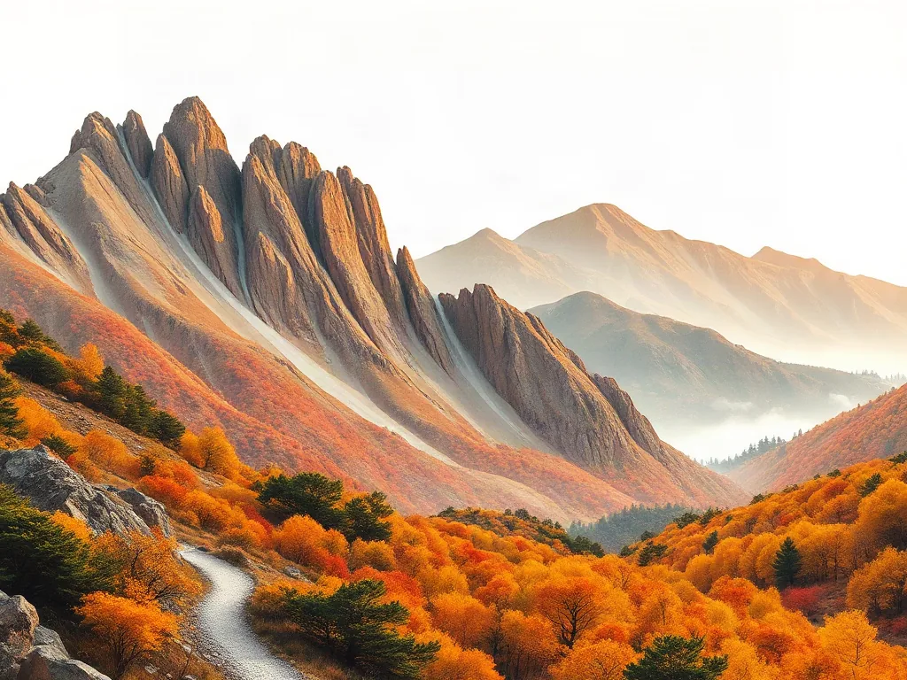 단풍 명산 풍경